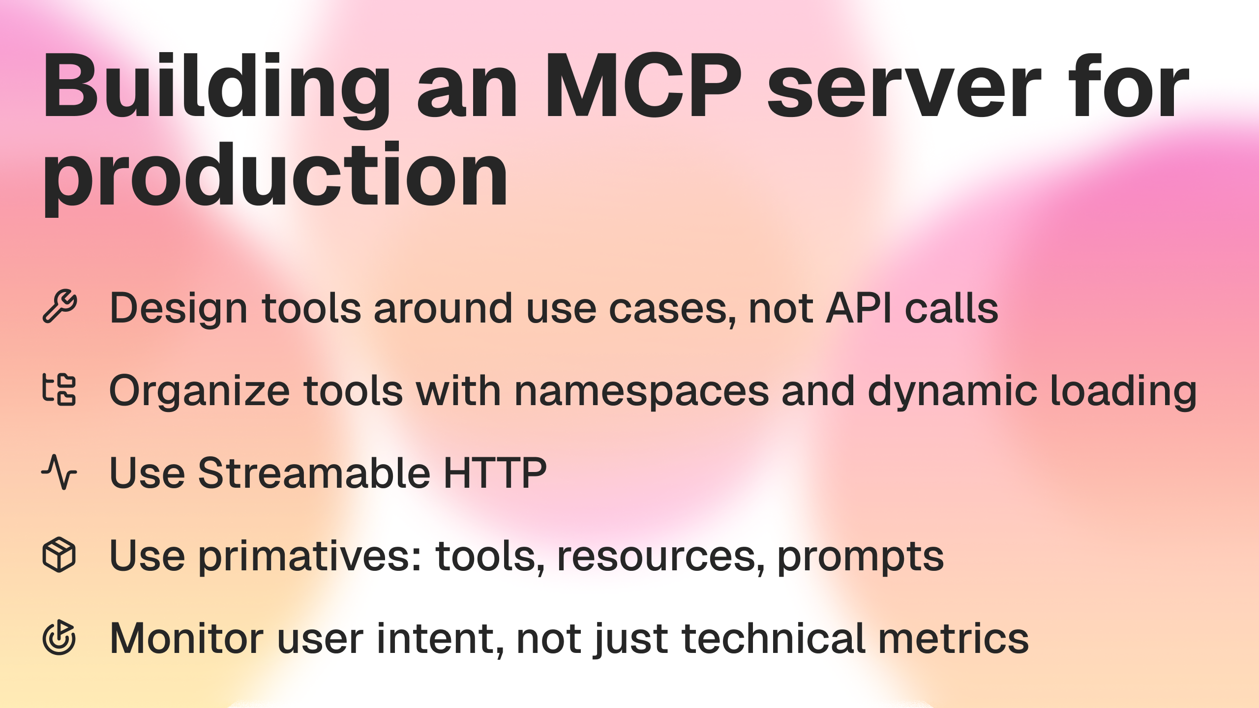Best practices for building a production-grade MCP server cover image